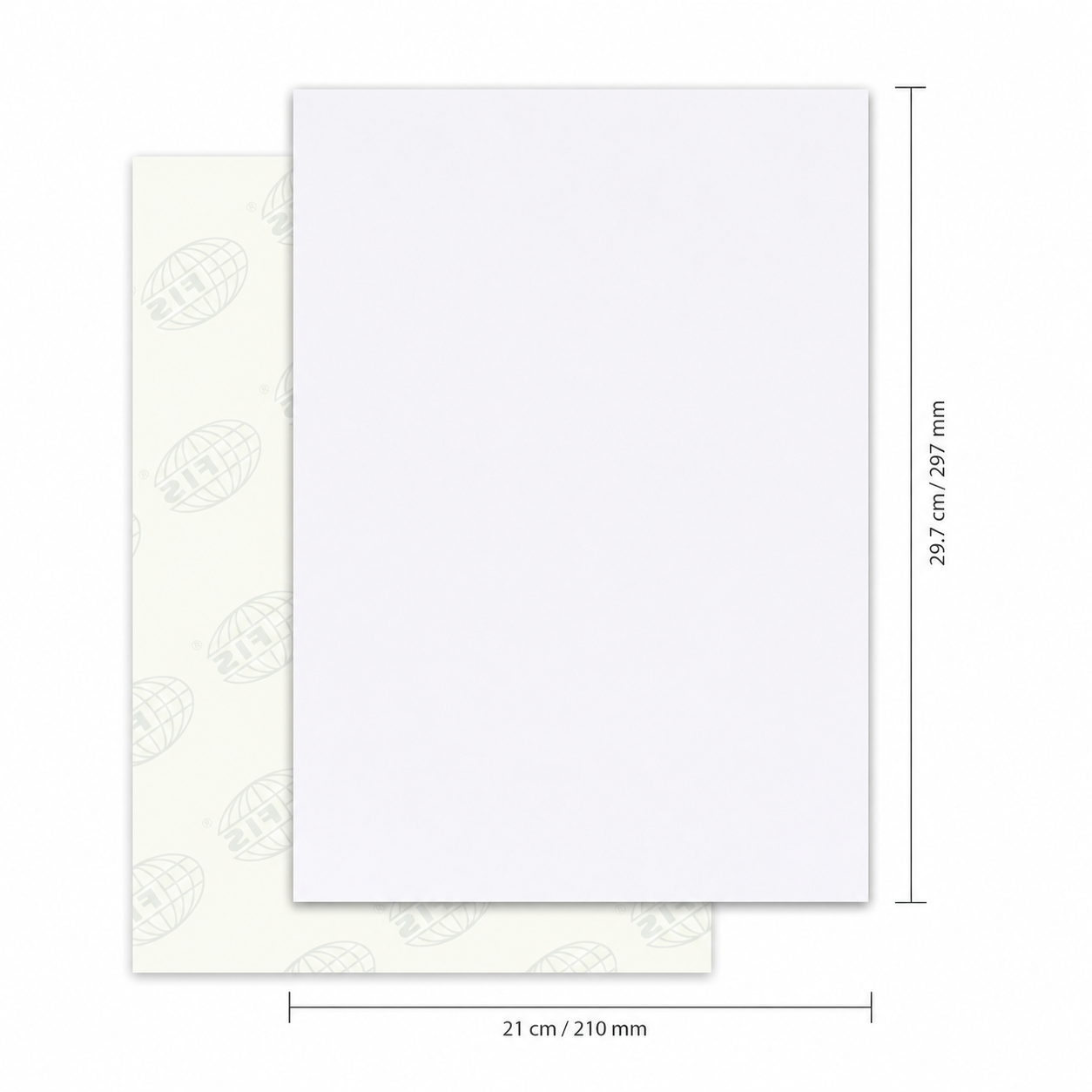 FIS Multi-Purpose White A4 Labels - 1 Label Per Sheet - (100 Labels)