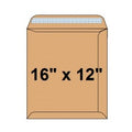 Brown Envelopes 16" x 12" - 90 gsm (Peel & Seal)
