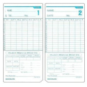 MAX ER-M Time Cards - Pack of 100