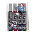 Pentel MWL5 Maxiflo Whiteboard Marker Bullet Wallet of 4