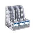 Vertical Plastic Magazine Rack - 3 Tier