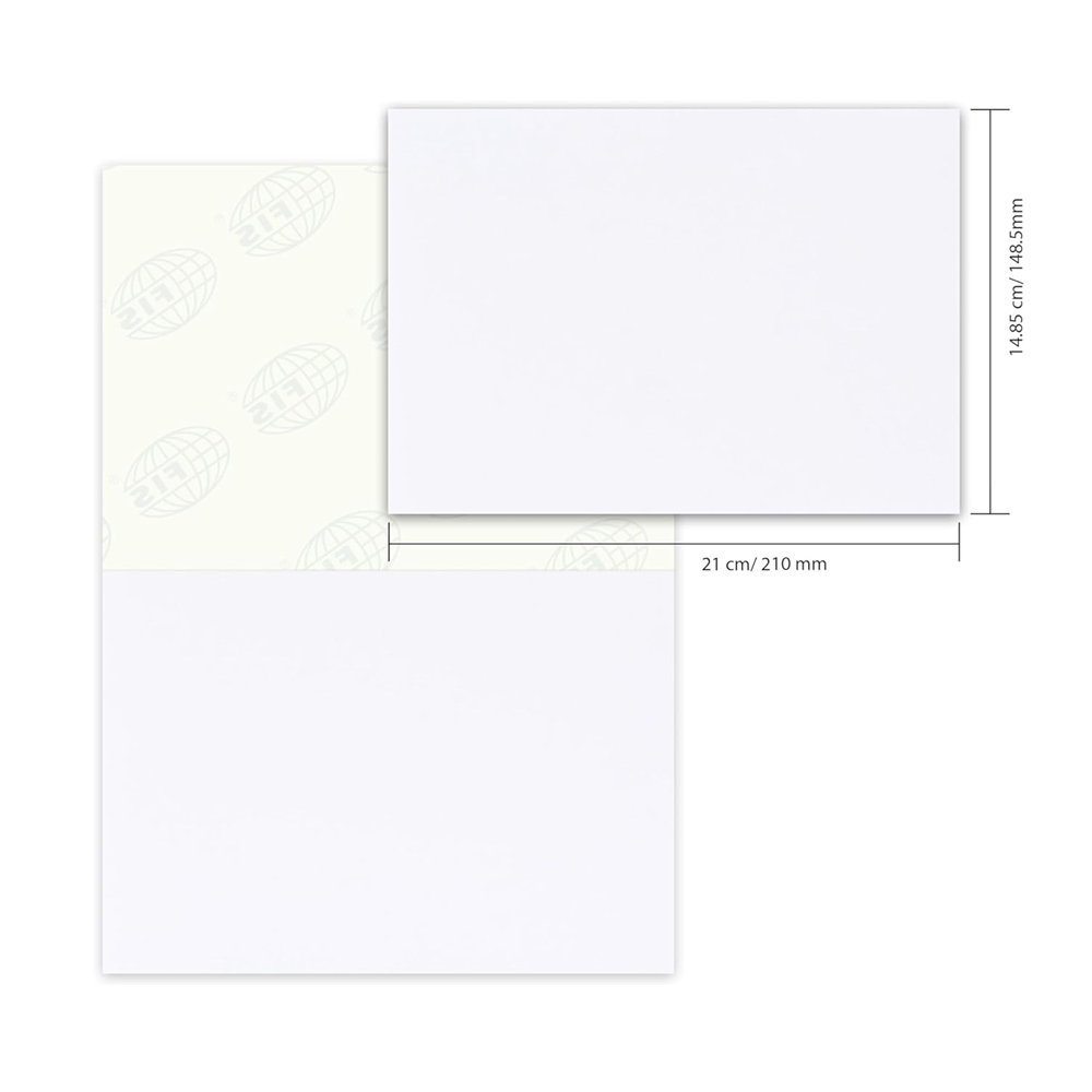 FIS Multi-Purpose White A4 Labels - 2 Labels Per Sheet - (200 Labels)