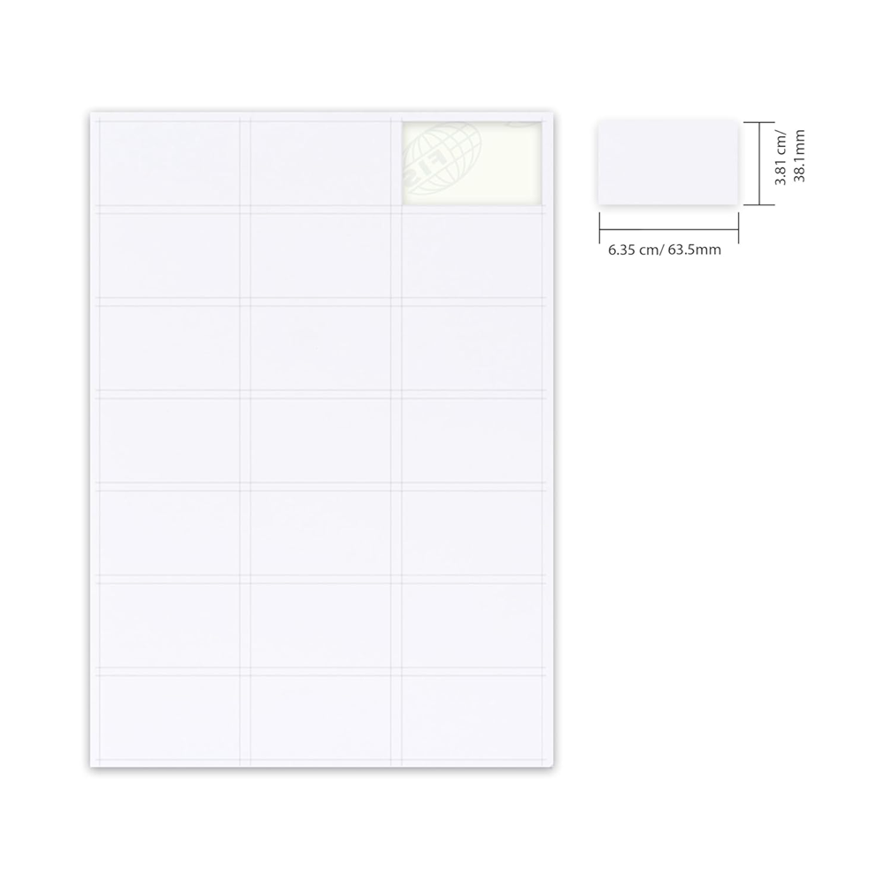 FIS Multi-Purpose White A4 Labels - 21 Labels Per Sheet - (2100 Labels)