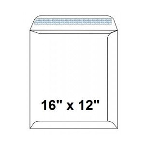 White Envelopes 16" x 12" - 100 gsm (Peel & Seal)