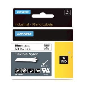 Dymo Rhino 19mm Flexible Nylon Label Tape