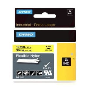 Dymo Rhino 19mm Flexible Nylon Label Tape