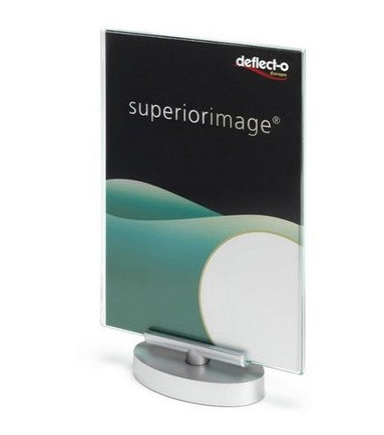 Deflecto A5 Swivel Sign Holder Chrome Base