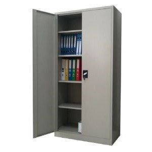 Steel Office Cupboard - 4 Shelves -2 Swing Doors (1950 x 914 x 457 mm)