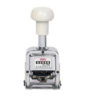 Deli 7506 Automatic 6-Digit Metal Numbering Machine