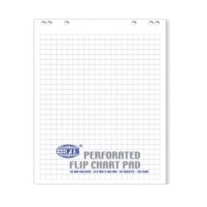 FIS Flipchart Pad 25mm Squares Grid - Pad of 20 Sheets