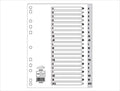 Polypropylene A4 Dividers Grey - A-Z Alphabetical Set