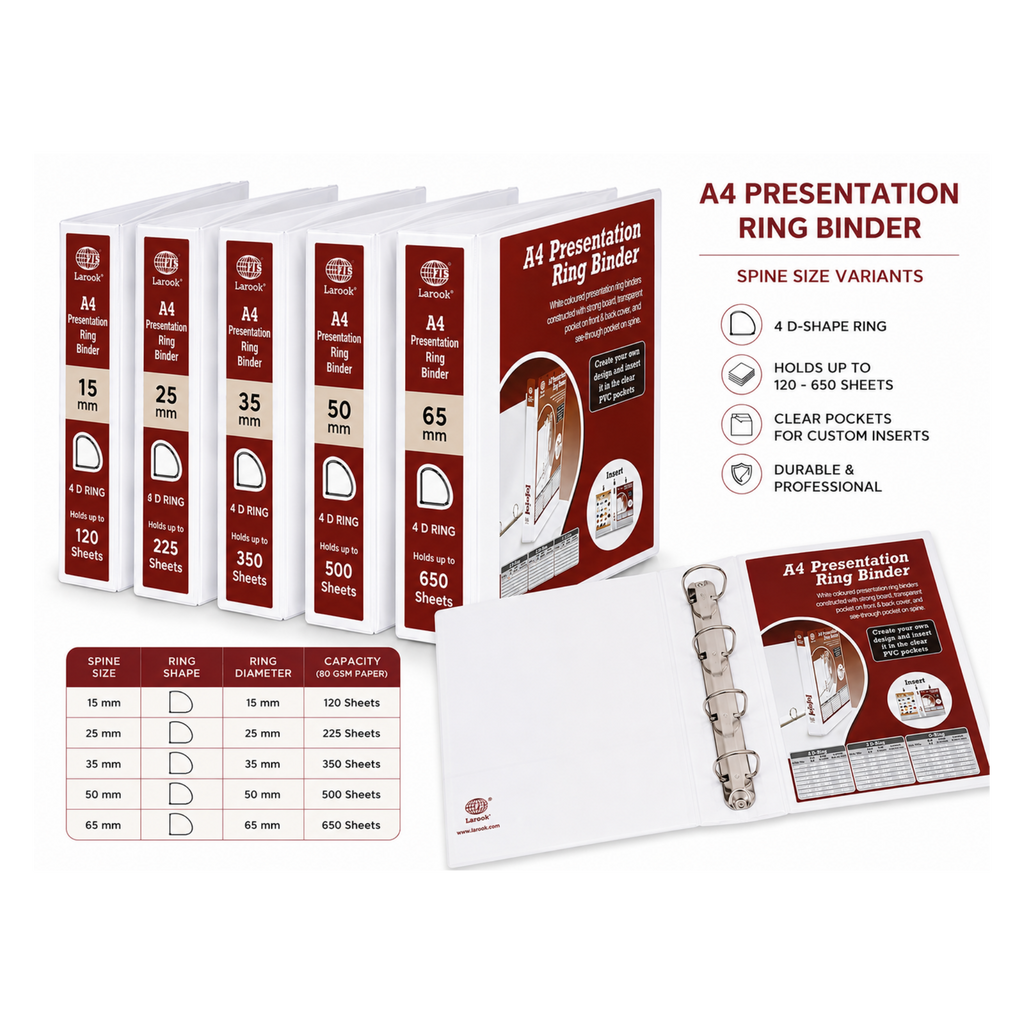 A4 Presentation 4-Ring Binder