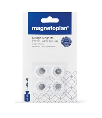 Magnetoplan Glassboard Magnets 20mm Pack of 4