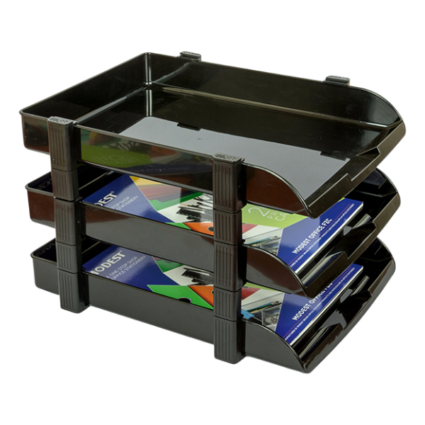 Modest 1758 3-Tier Plastic Letter Tray
