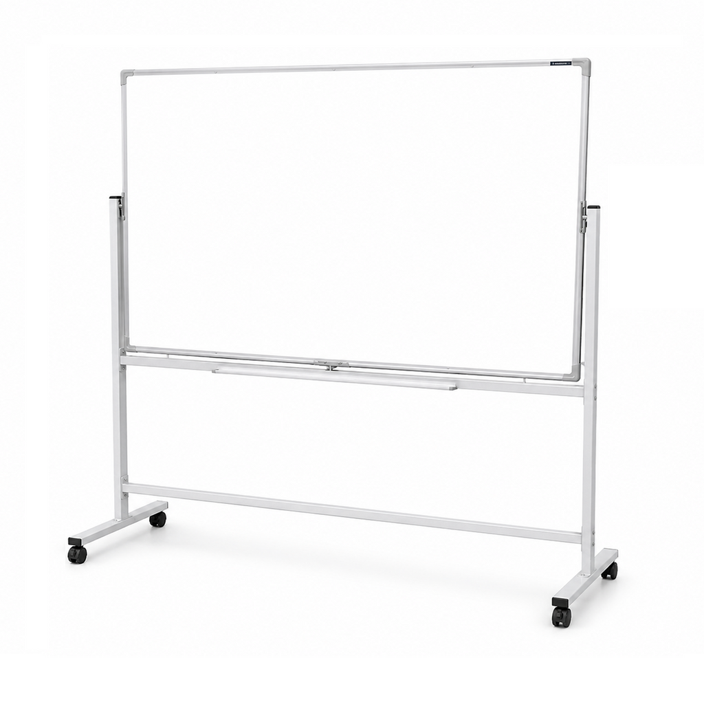 Mobile Double Sided Magnetic Whiteboard with Stand