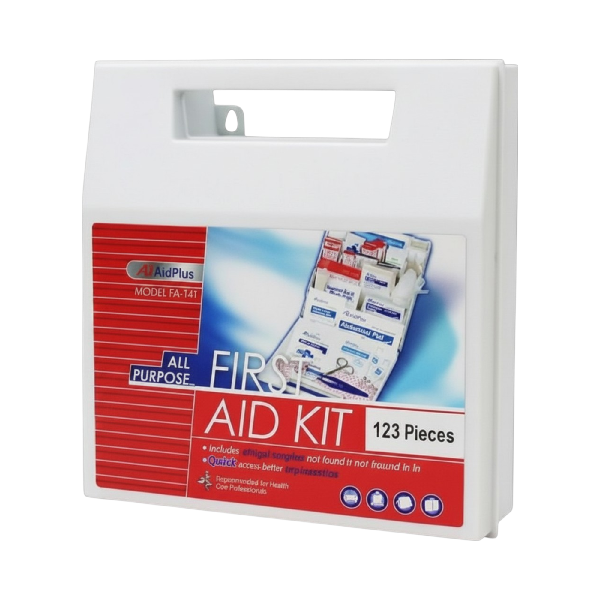 AidPlus FA-131 First Aid Kit, 25 Person [123 Pieces]
