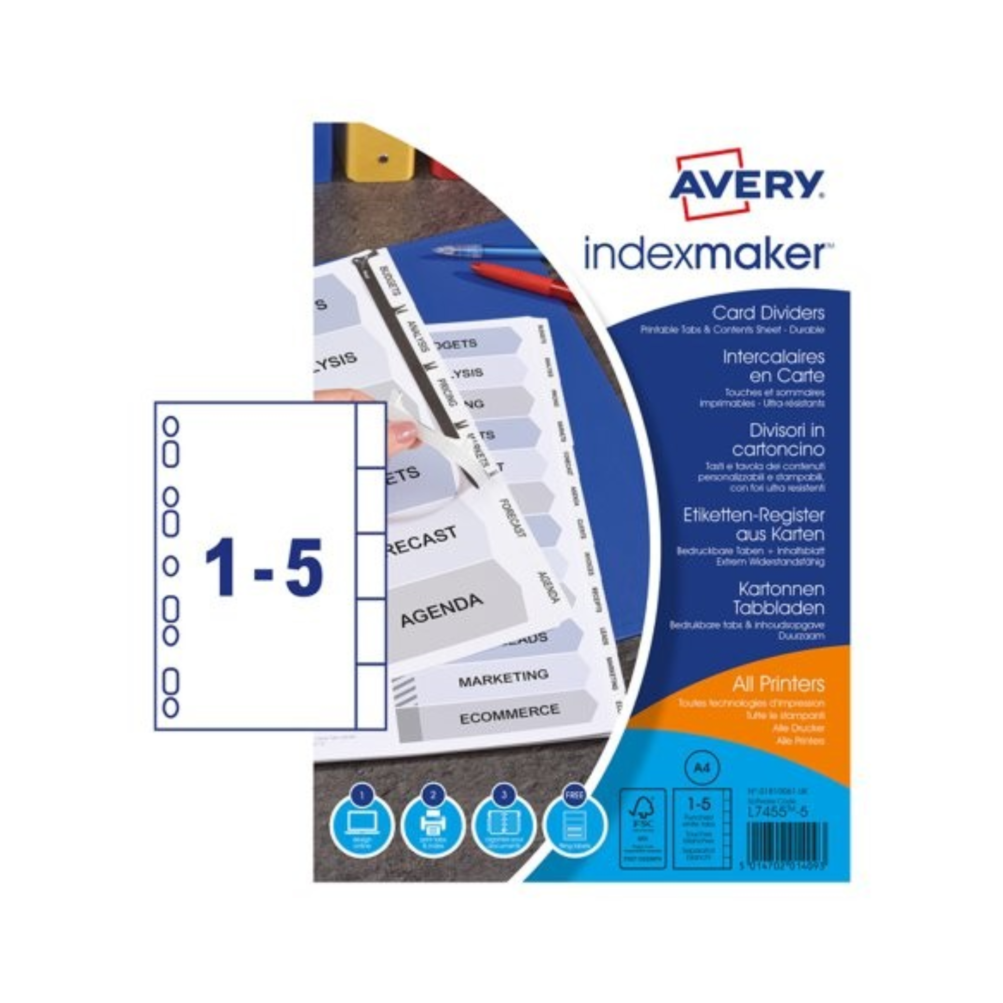 Avery IndexMaker Premium Customizable Dividers