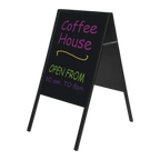 Bi-Office Free Standing Double-Sided A-Frame Chalkboard