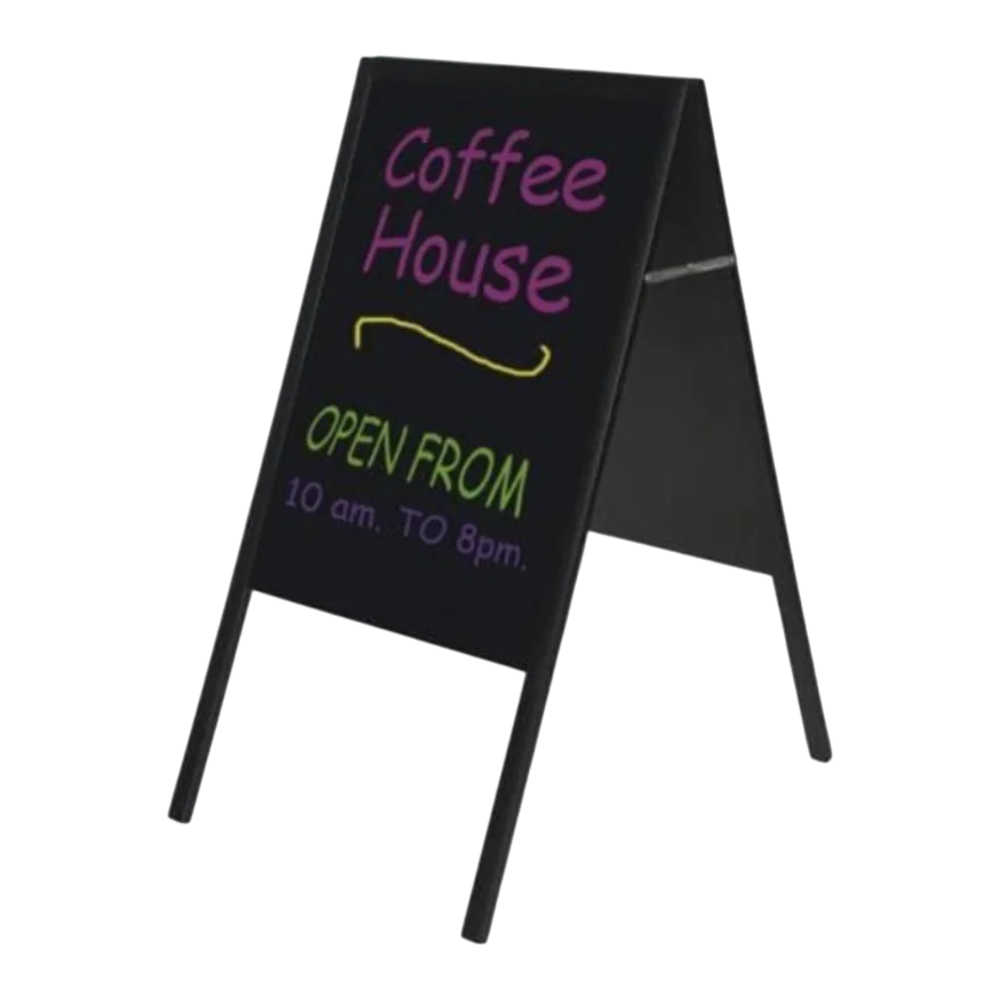 Bi-Office Free Standing Double-Sided A-Frame Chalkboard