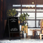 Bi-Office Free Standing Double-Sided A-Frame Chalkboard