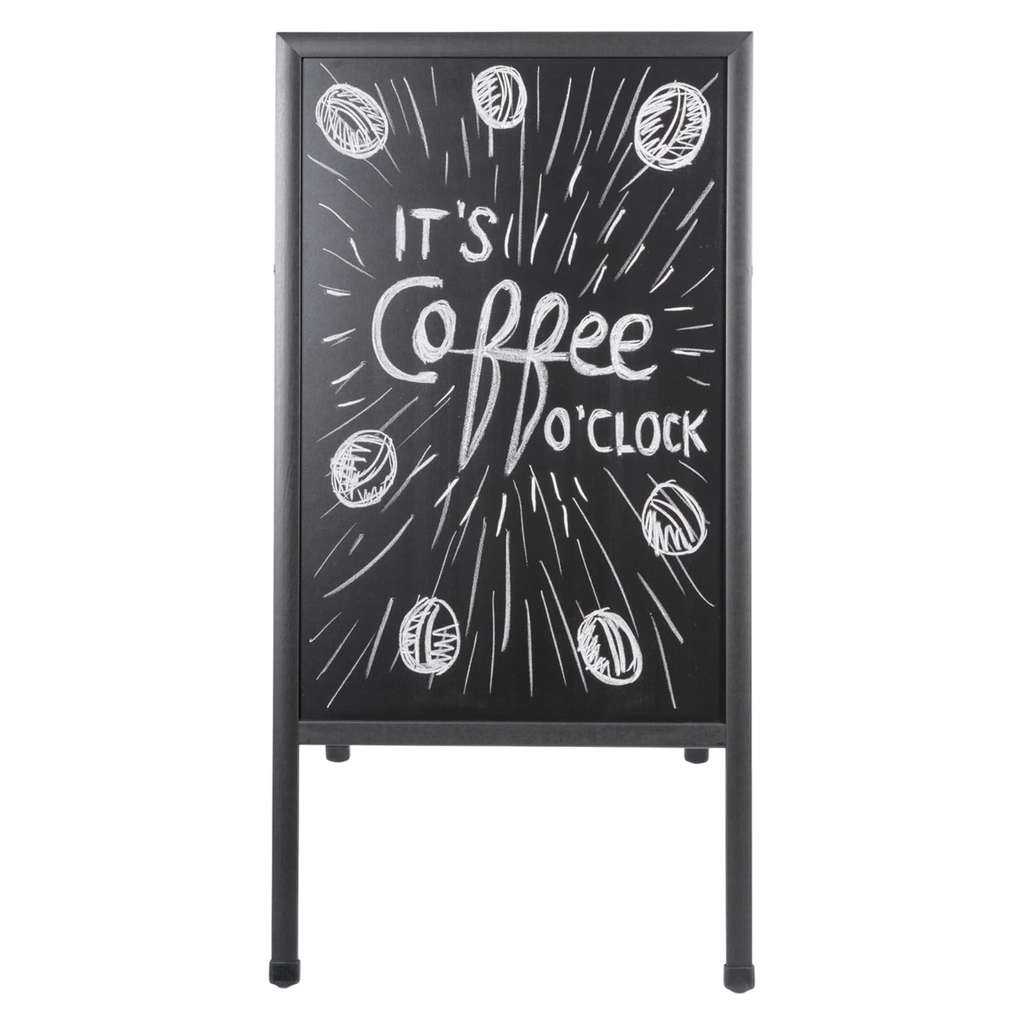 Bi-Office Free Standing Double-Sided A-Frame Chalkboard