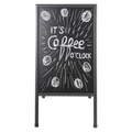 Bi-Office Free Standing Double-Sided A-Frame Chalkboard
