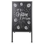 Bi-Office Free Standing Double-Sided A-Frame Chalkboard