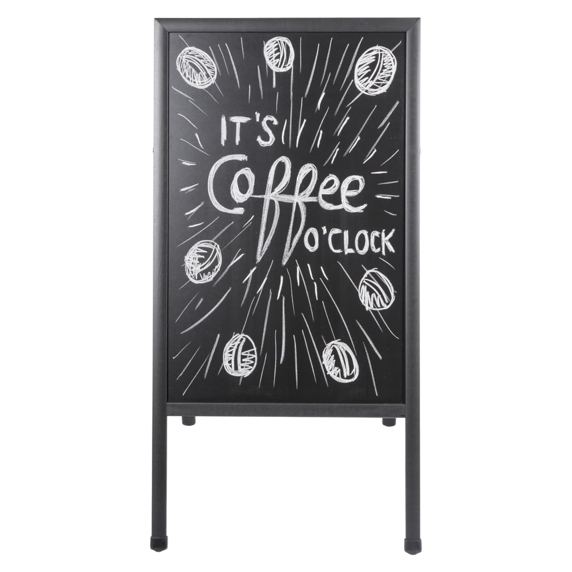 Bi-Office Free Standing Double-Sided A-Frame Chalkboard