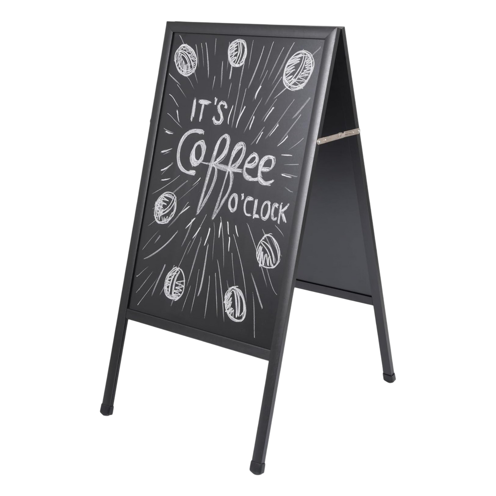 Bi-Office Free Standing Double-Sided A-Frame Chalkboard
