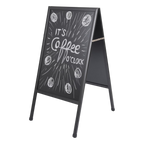 Bi-Office Free Standing Double-Sided A-Frame Chalkboard