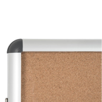 Bi-Office Lockable Cork Notice Board - 720 x 981 mm (9 x A4) - VT630101150