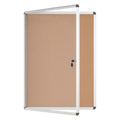 Bi-Office Lockable Cork Notice Board - 720 x 981 mm (9 x A4) - VT630101150