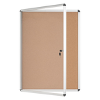 Bi-Office Lockable Cork Notice Board - 720 x 981 mm (9 x A4) - VT630101150