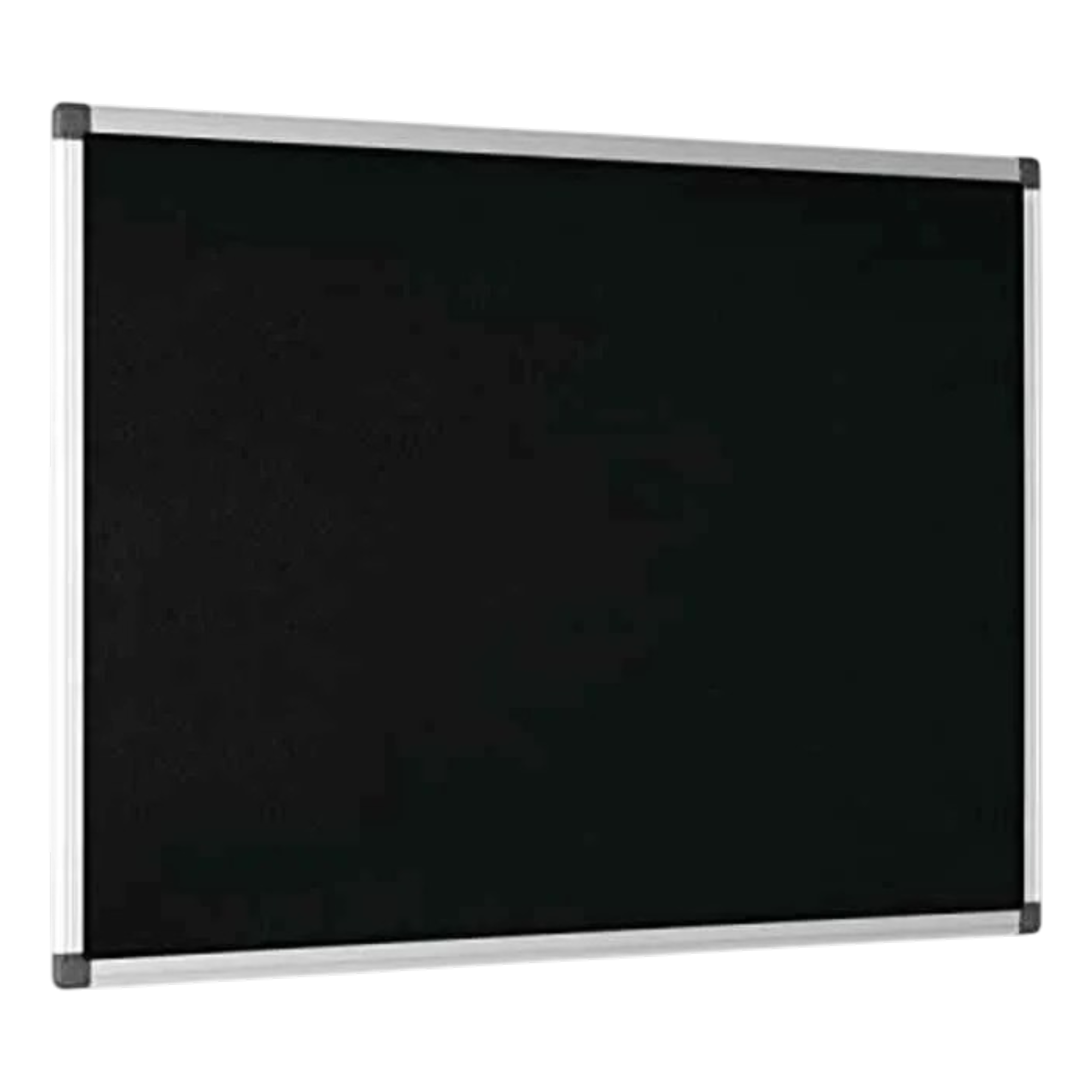 Bi-Office Black Chalkboard with Aluminum Frame