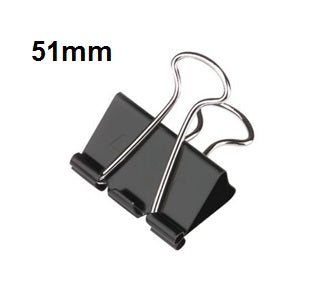Binder Clips Black – Pack of 12
