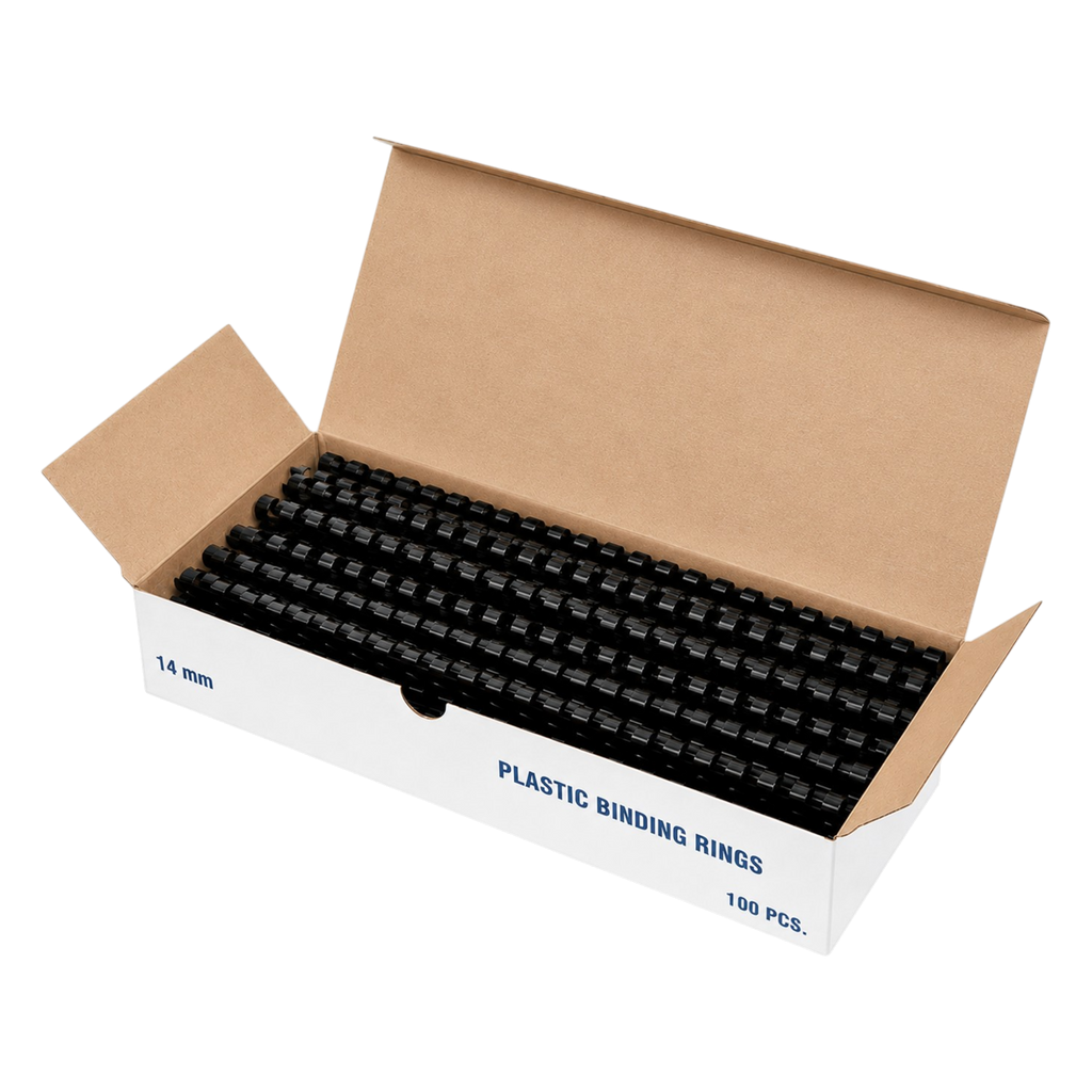 Plastic Binding Combs 14mm - Up to 110 Sheets - Box of 100