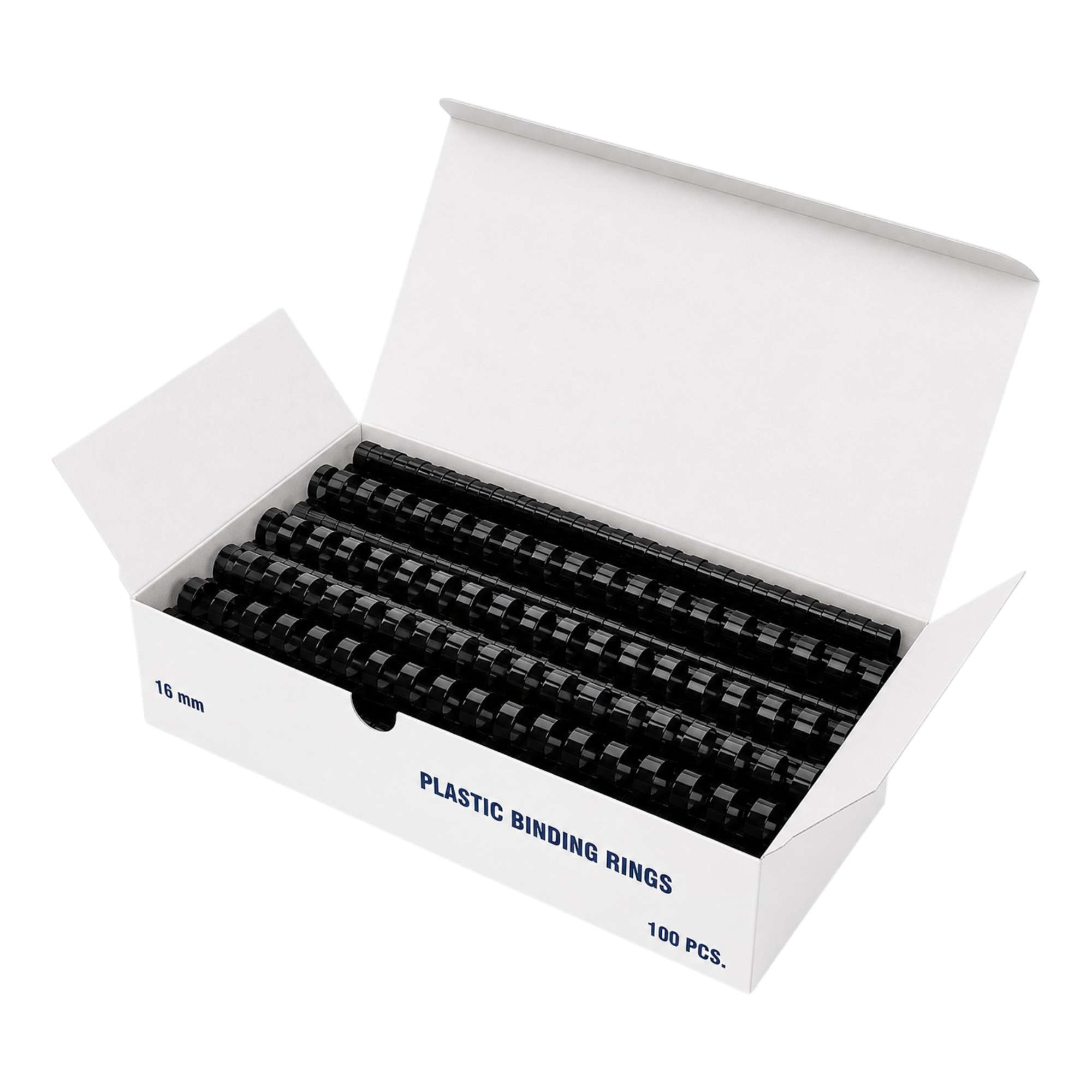 Plastic Binding Combs 16mm - Up to 130 Sheets - Box of 100