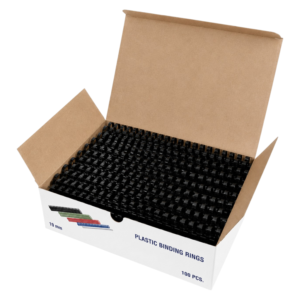 Plastic Binding Combs 19mm - Up to 160 Sheets - Box of 100