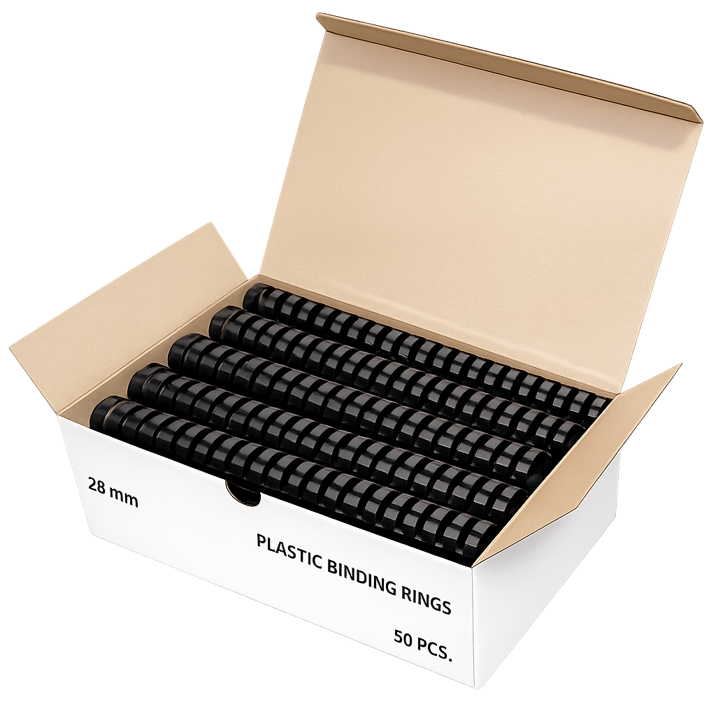 Plastic Binding Combs 28mm - Up to 250 Sheets - Box of 50