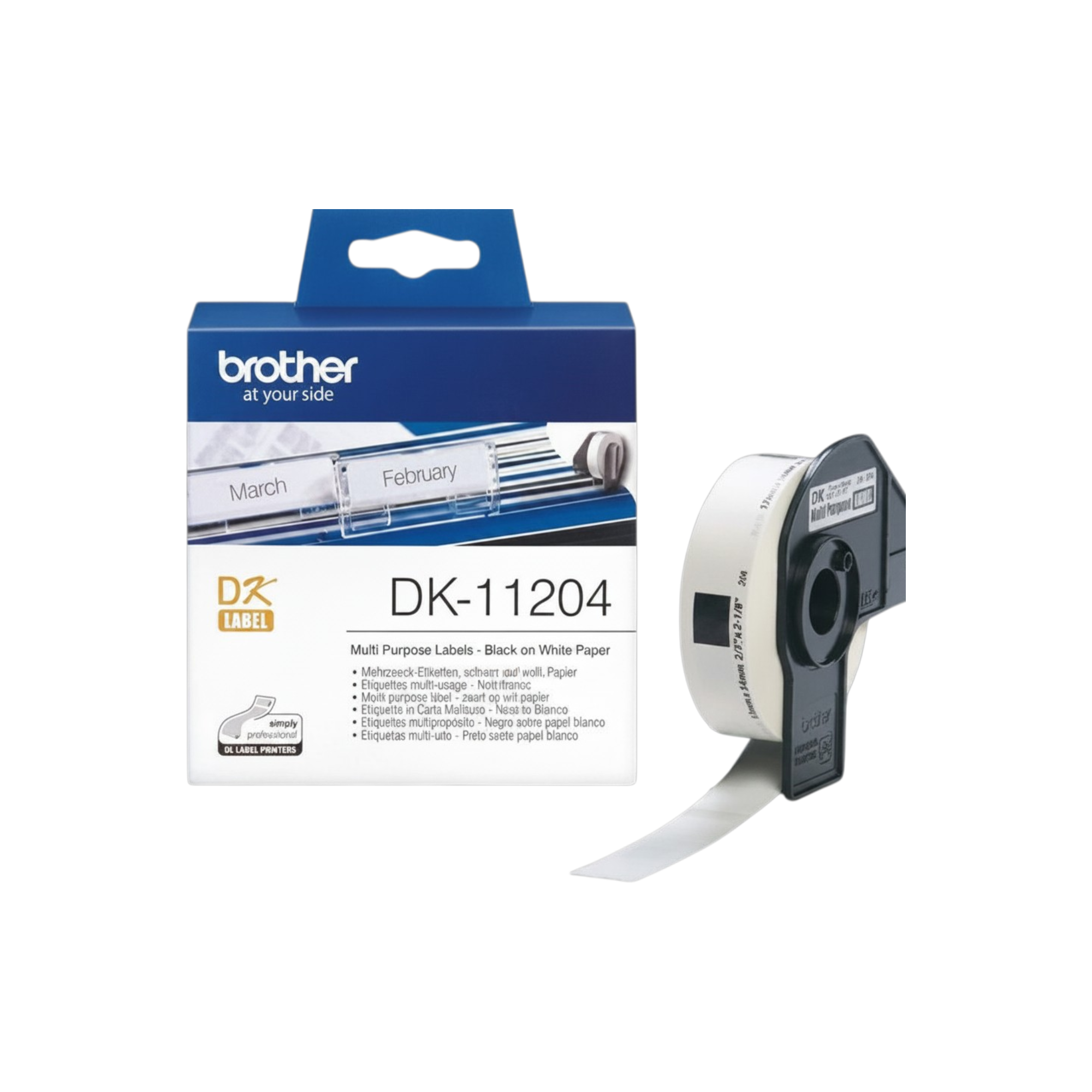 Brother DK-11204 17x54mm Multipurpose Labels
