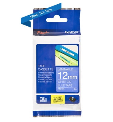 Brother TZe 12mm Laminated Label Tape