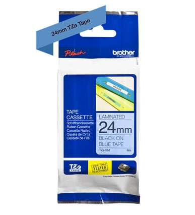 Brother TZe 24mm Laminated Label Tape