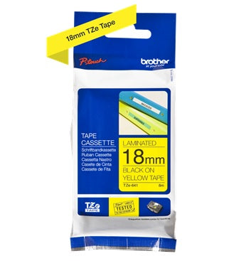 Brother TZe 18mm Laminated Label Tape