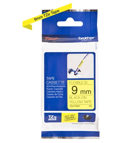 Brother TZe-FX 9mm Flexible ID Label Tape