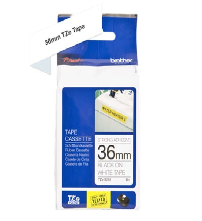 Brother TZe-S 36mm Strong Adhesive Label Tape