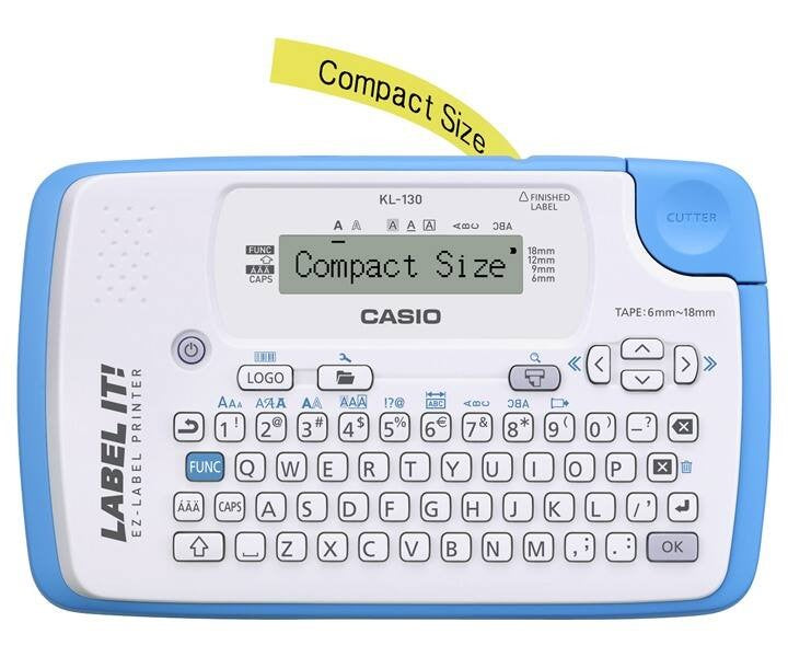 Casio KL-130 Label Maker, Up to 18mm Tape Width