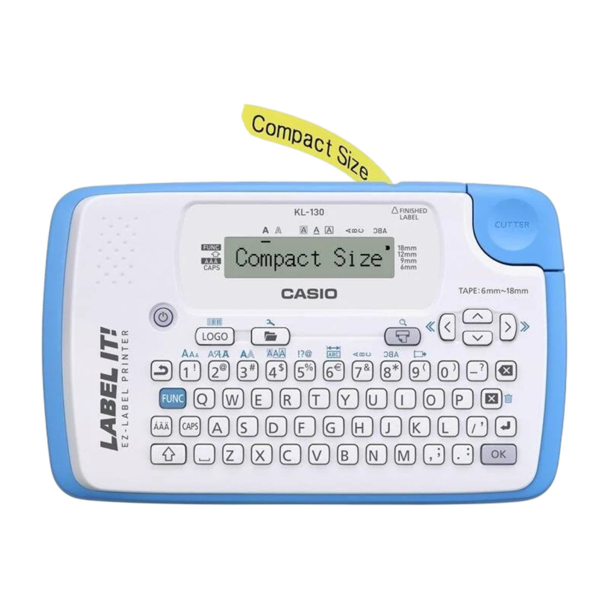 Casio KL-130 Label Maker, Up to 18mm Tape Width