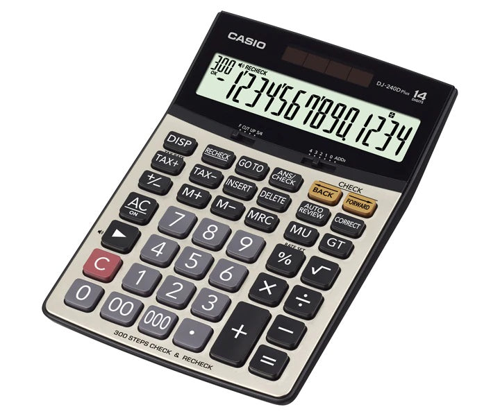 CASIO DJ-240D PLUS Check & Correct Calculator - 14 Digits