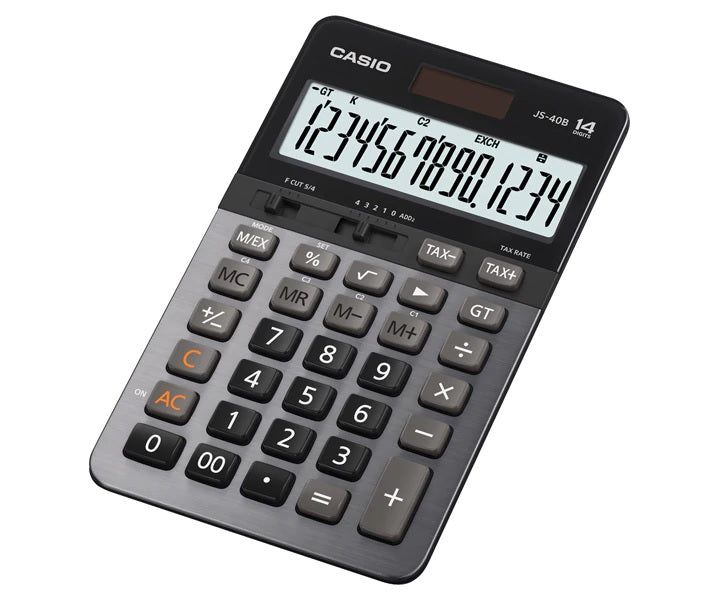 CASIO JS-40B Heavy-Duty Professional Calculator - 14 Digits