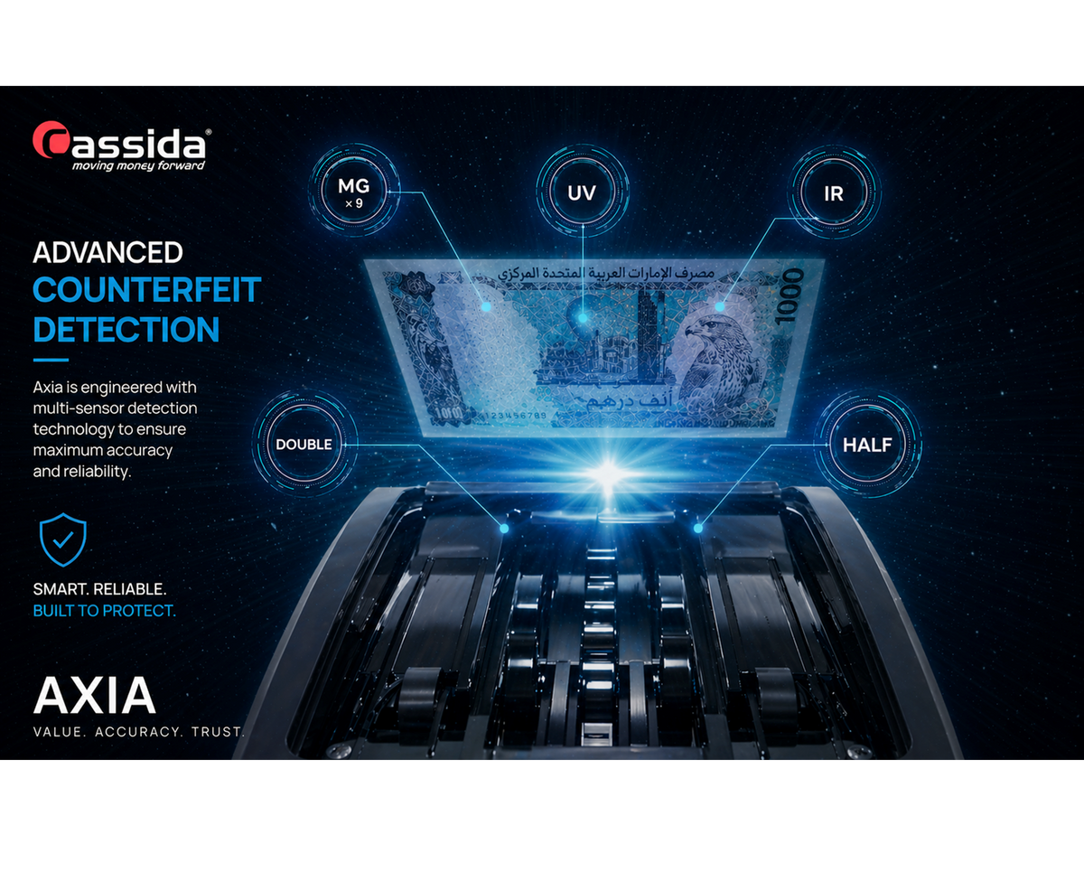 Cassida Axia 5 Currency Mixed Value Money Counter